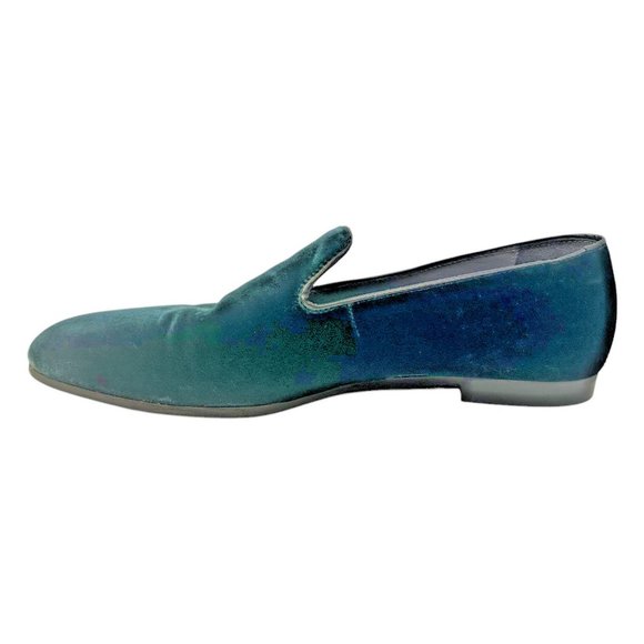 TO BOOT NEW YORK Size 11.5 Loafer Adam Derrick GREEN Velvet Shoe Holiday Formal main image 8